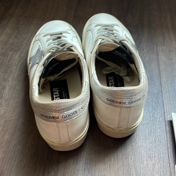 Golden Goose Hi Star platform sneakers white/silver - Picture 4 of 9